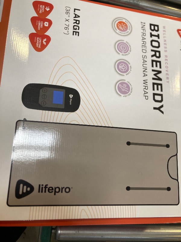 View 2 of Lifepro BioRemedy Infrared Sauna Blanket - Portable Far Infrared Home Sauna for Detox, Tension and Relaxation - Adjustable Temperature (113-176°F) - Includes Carry Bag & Detox Wraps