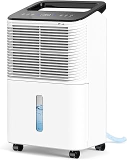 Photo 1 of TABYIK 30 Pint Dehumidifier for Basement, with Drain Hose for Large Bedroom Bathroom, with Auto Humidity Control, 24H Timer