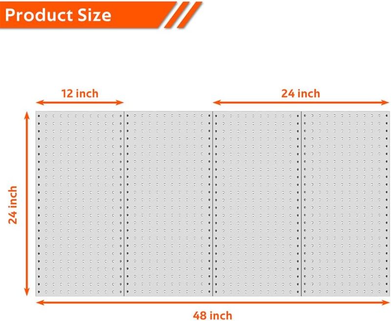 Photo 4 of Ultrawall 3Pcs Metal Pegboard Wall Panels, Peg Boards for Garage Tool Storage
