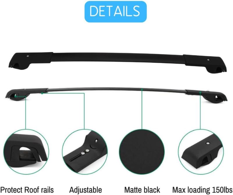 Photo 2 of Roof Rack Cross Bars fit for Hyundai Venue 2020-2024 Bag Luggage Kayak Canoe Bike Snowboard Skiboard
