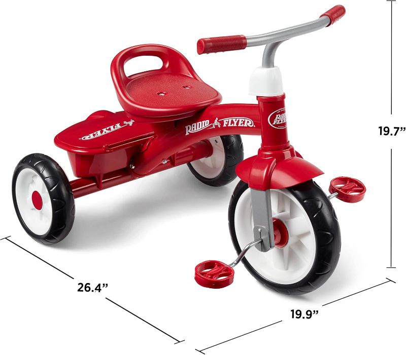 Photo 1 of Radio Flyer Red Rider Trike, Outdoor Toddler Tricycle, For Ages 2.5-5 (Amazon Exclusive)
