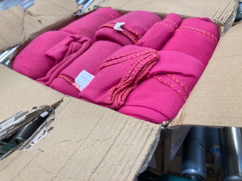 Photo 1 of CAI TENG Fleece Throw Blanket Blankets for Couch Bed 50x60 6 Pack Kids Blanket Throws Polar Fleece Fabric Soft Cozy Travel Blankets Lightweight Small Throws Wedding Gifts Travel Hot Pink
