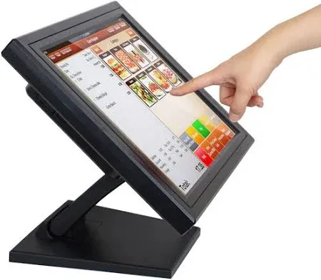 Photo 1 of 1503M High Quality Touchscreen Monitors Computer POS PC TFT LCD Display 15 Inch Capacitive Resistive POS Touch Screen Monitor