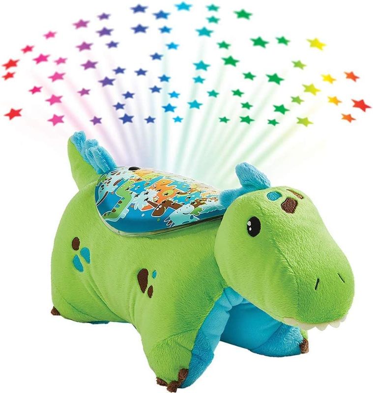 Photo 1 of Pillow Pets Sleeptime Lites Green Dinosaur Stuffed Animal Plush Night Light