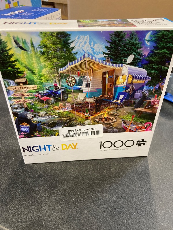 Photo 1 of Buffalo Games Night and Day: Mountain Retreat Jigsaw Puzzle - 1000pc