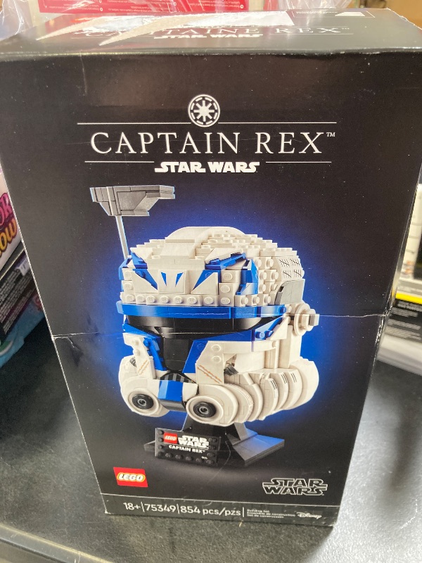 Photo 1 of LEGO Star Wars Captain Rex Helmet Building Set, The Clone Wars Collectible Model for Adults, Star Wars Memorabilia, 75349
