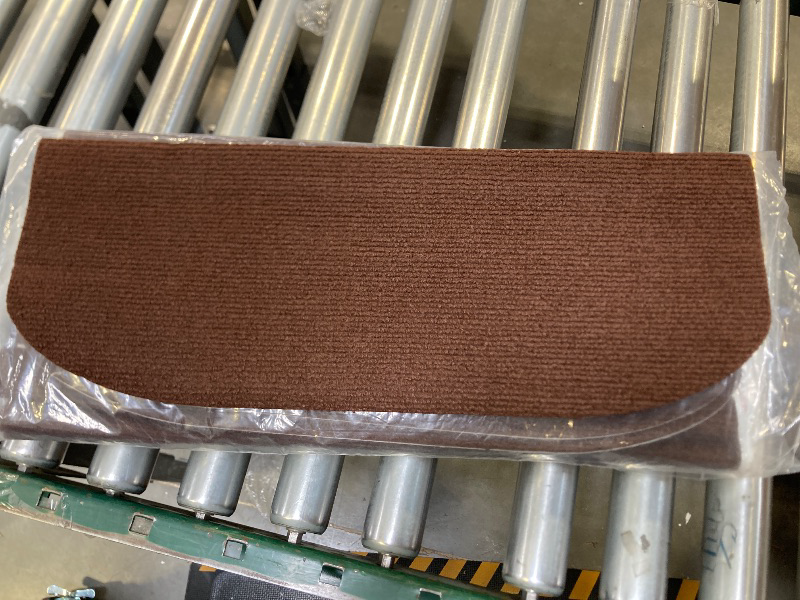 Photo 1 of 21.5x7in Brown Carpet Stair Treads Set of 12pcs

