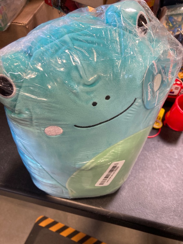 Photo 2 of Squishmallows Original 12-Inch Ludwig Teal Frog with Mint Green Belly - Medium-Sized Ultrasoft Official Jazwares Plush