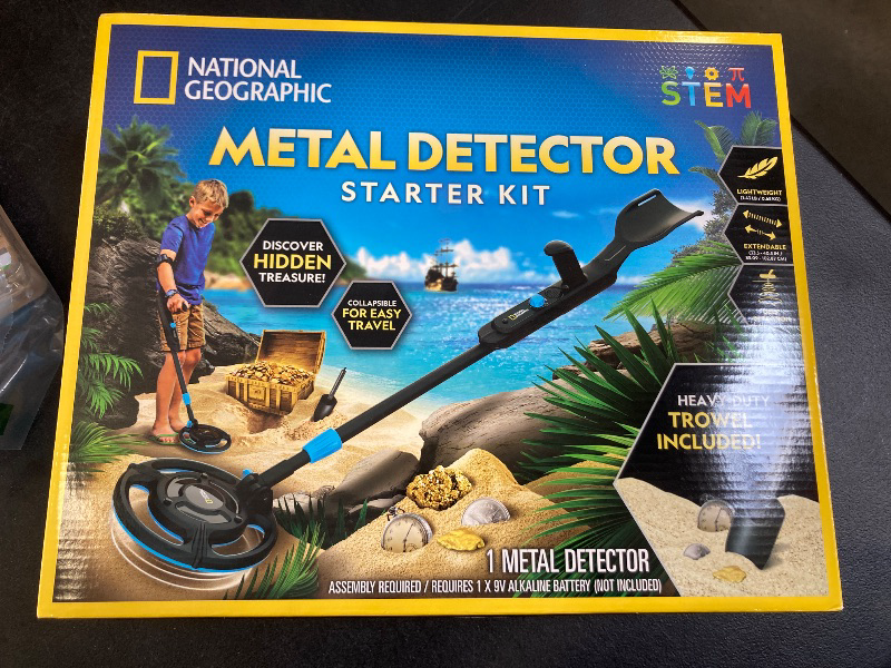 Photo 1 of National Geographic Starter Metal Detector Kit for Kids - Kids Metal Detector with 7.4" Waterproof Metal Detector Coil & Trowel