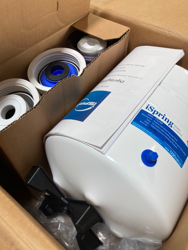 Photo 1 of iSpring RCC7AK-BLK, NSF/ANSI 58 Certified Alkaline 6-Stage Reverse Osmosis System pH+ Remineralization RO Under Sink System with Stylish Black RO Faucet Easy Top-Mounted Faucet Design with U.S. Patent