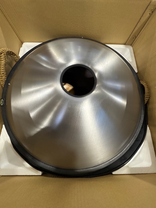 Photo 1 of Handpan Drum - 22-Inch 12-Note D Kurd 440Hz - Hand Tuning Handpan - Includes Soft Bag, 