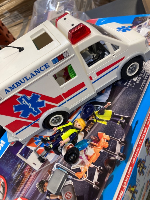 Photo 1 of Playmobil Ambulance with Accessories and 3 Figures