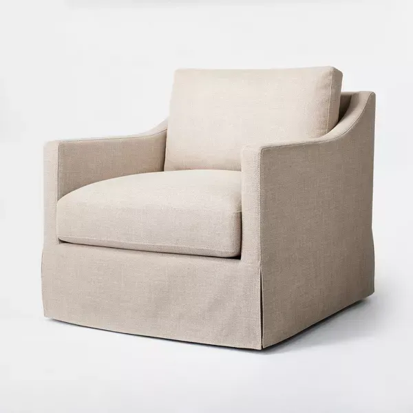 Photo 1 of Vivian Park Upholstered Swivel Chair - Threshold™ designed with Studio McGee
