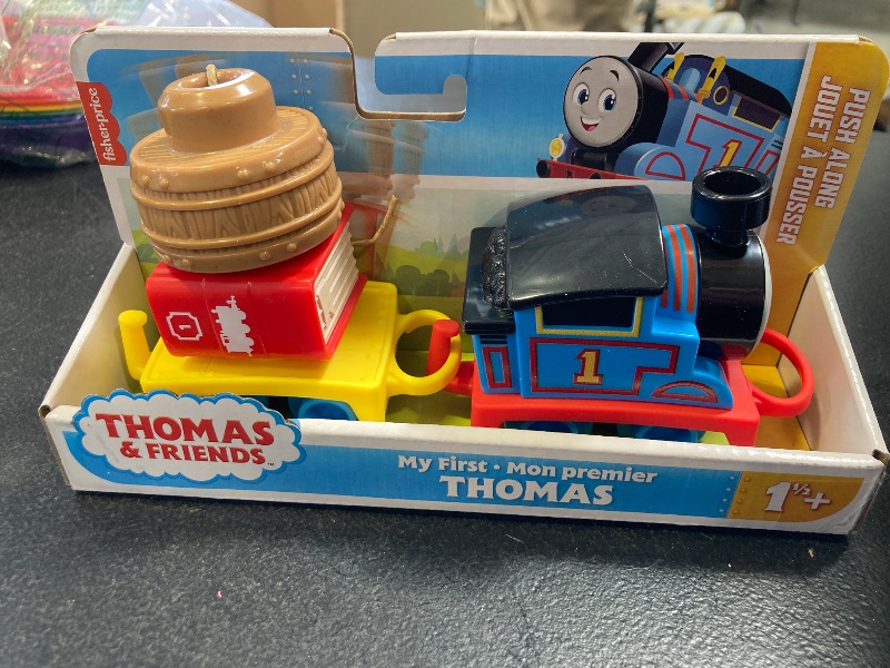 Photo 2 of Thomas & Friends Toddler Toy My First Thomas Push-Along Train with Stacking Cargo for Kids Ages 18+ Months