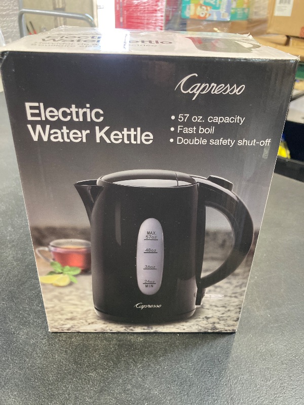 Photo 2 of Capresso Large 57-ounce Electric Water Kettle  Black 279.01