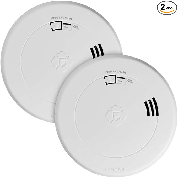 Photo 1 of First Alert Voice and Location Alert 2 in 1 Smoke and Carbon Monoxide Alarm 10-Year 2 Pack