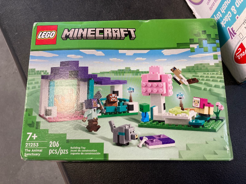 Photo 2 of LEGO Minecraft The Animal Sanctuary Building Set, Gaming Toy for Girls and Boys Ages 7 and Up, Gift for Gamers and Kids, Brick Model of The Plains Biome with Popular Minecraft Figures