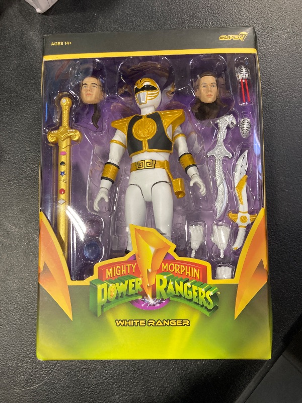 Photo 2 of Super7 - Super7 - Mighty Morphin Power Rangers ULTIMATES! Wave 4 - White Ranger