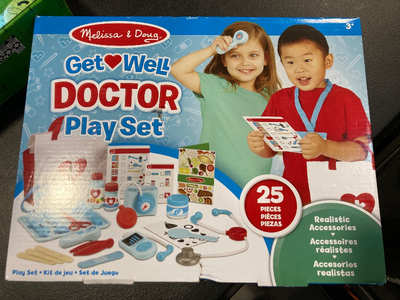 Photo 2 of Melissa & Doug Get Well Doctor’s Kit Play Set – 25 Toy Pieces - Doctor Role Play Set, Doctor Kit For Toddlers And Kids Ages 3+