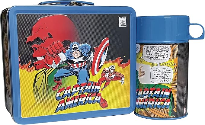 Photo 1 of Surreal Entertainment Tin Titans Captain America Classic Previews Exclusive Lunch Box with Beverage Container