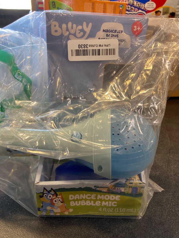 Photo 1 of BLUEY Dance Mode Bubble Machine and Toy Microphone | Bluey Toy for Baby, Toddlers and Kids | Includes Bubble Solution