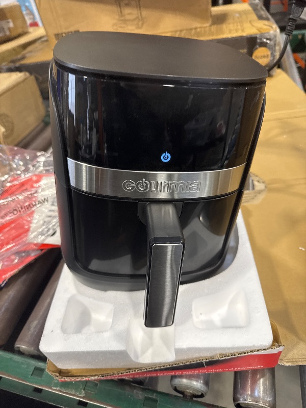 Photo 1 of Gourmia 3qt Digital Window Air Fryer with 8 Presets & Guided Cooking: 1200W, Dishwasher-Safe Parts

