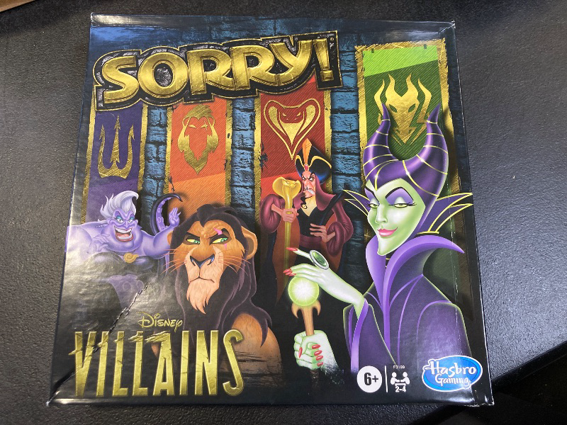 Photo 2 of Hasbro Gaming Sorry! Board Game: Disney Villains Edition Kids Game, Family Games for Ages 6 and Up