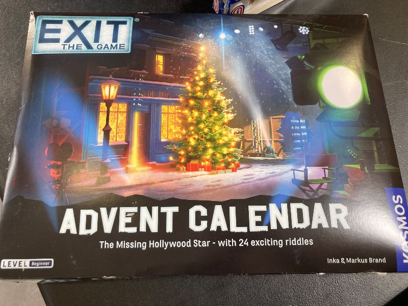 Photo 1 of EXIT: The Game - Advent Calendar - The Missing Hollywood Star | Christmas | Calendar | Advent | Mystery Game | Family Activity | Ages 10+