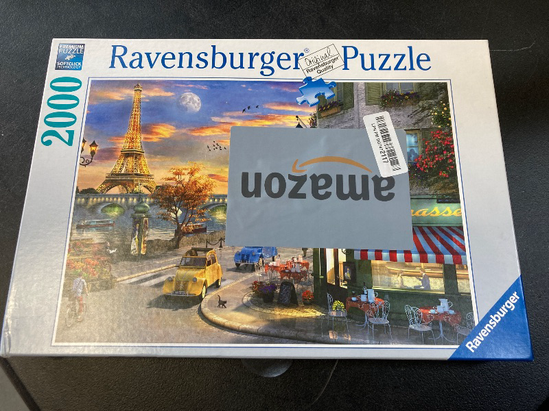 Photo 1 of Ravensburger Paris Sunset Puzzle - 2000 Piece Jigsaw for Adults | Unique Softclick Technology | Vibrant, Glare-Free Colors 