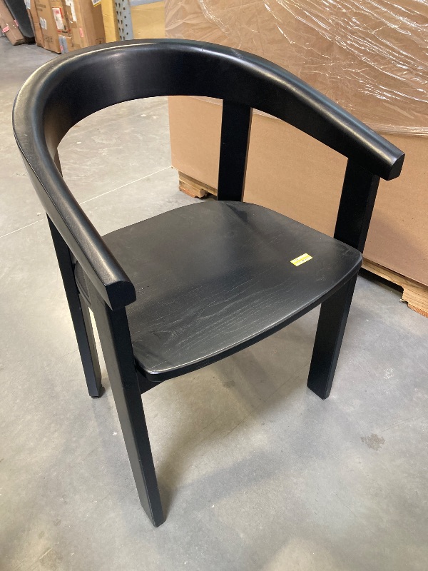 Photo 2 of Terra Solid Wood Curved Back Dining Chair - Threshold™ designed with Studio McGee
