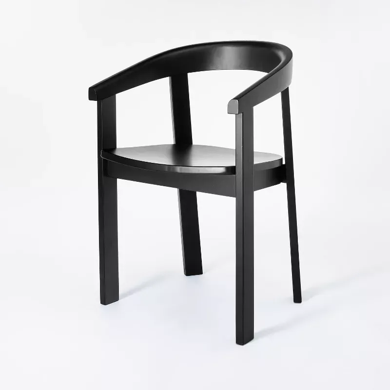 Photo 1 of Terra Solid Wood Curved Back Dining Chair - Threshold™ designed with Studio McGee
