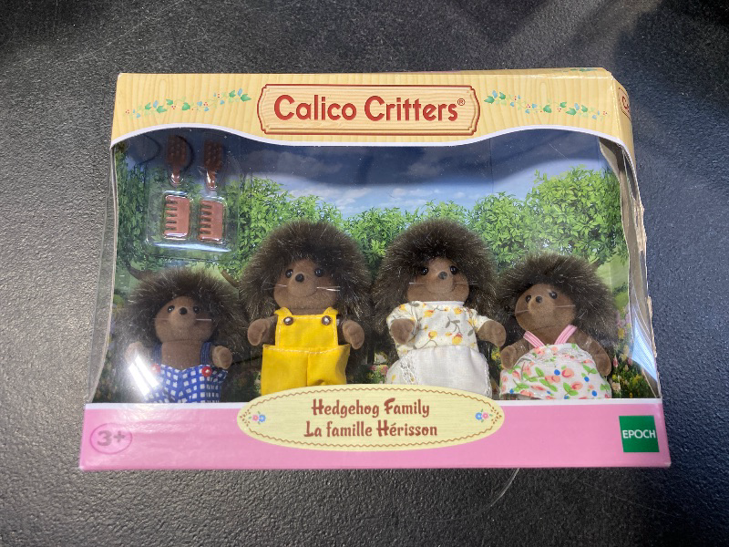 Photo 2 of Calico Critters Pickleweeds Hedgehog Family - Set of 4 Collectible Doll Figures for Children Ages 3+