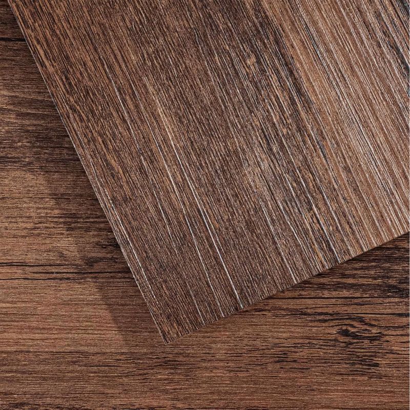 Photo 1 of Peel and Stick Vinyl Flooring 36 Pack 54 Sq.Ft, Waterproof Vinyl Flooring Peel and Stick for Office, Living Room, Bathroom, Kitchen - Unique Design, Easy to Install Vinyl Floor, Brown
