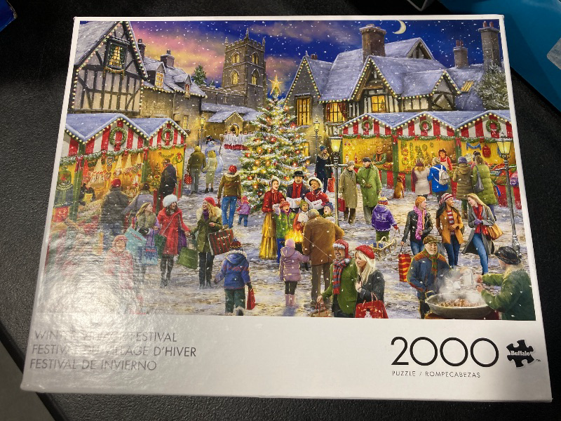 Photo 2 of Buffalo Games - ALI Corti - Winter Village Festival - 2000 Piece Jigsaw Puzzle for Adults -Challenging Puzzle Perfect for Game Nights - Finished Size is 38.50 x 26.50