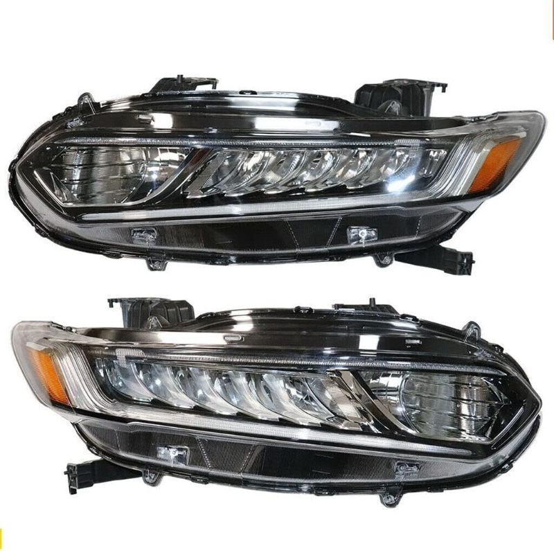 Photo 1 of For 2018 2019 2020Honda Accord Headlight Assembly Left Driver & Right Passenger Side Headlamp Pair LED Headlights Replacement OEM 33100TVAA11 (Pair of headlights)
