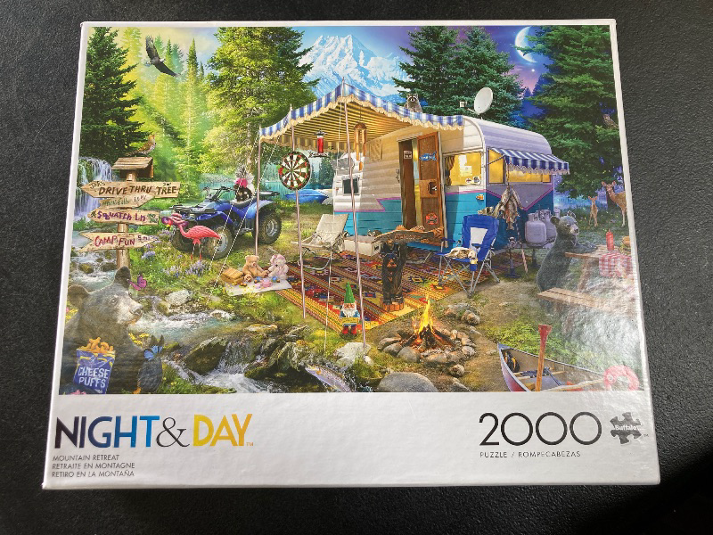 Photo 2 of Buffalo Games - Jeff Haynie - Mountain Retreat - 2000 Piece Jigsaw Puzzle for Adults -Challenging Puzzle Perfect for Game Nights - Finished Size is 38.50 x 26.50