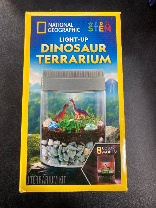 Photo 2 of NATIONAL GEOGRAPHIC Dinosaur Terrarium Kit for Kids – Multicolor Light Up Terrarium Kit for Kids