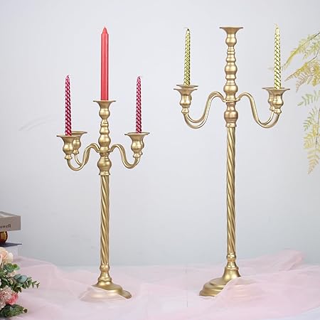 Photo 1 of Removable Retro Metal Candlestick Threaded Rod, Wedding Party Candlestick Decoration
