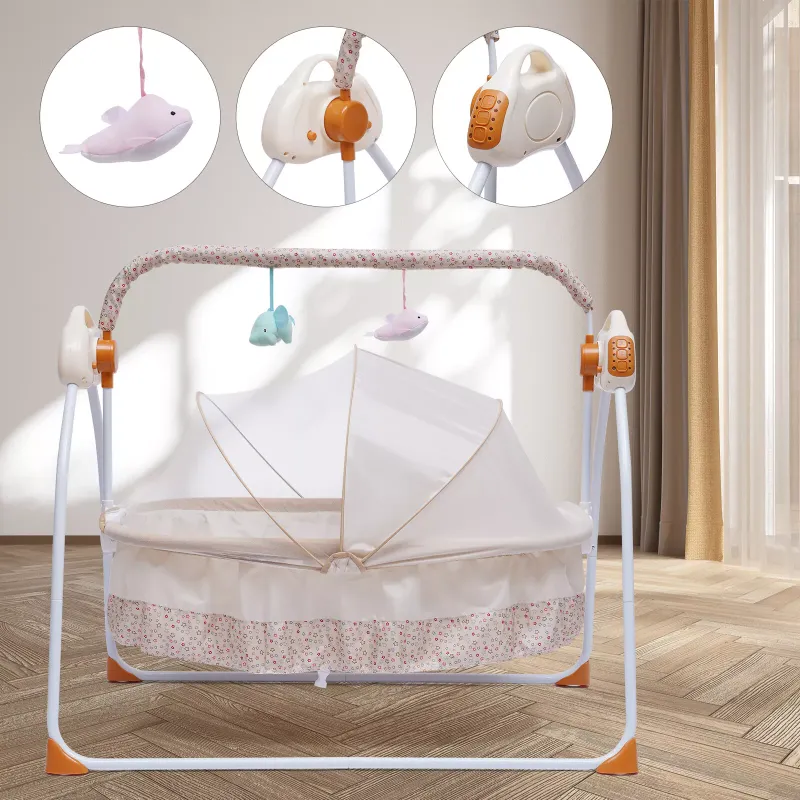 Photo 1 of Automatic Rocking Chair Electric Baby Swing Bed Crib Music Cradle Remote control
