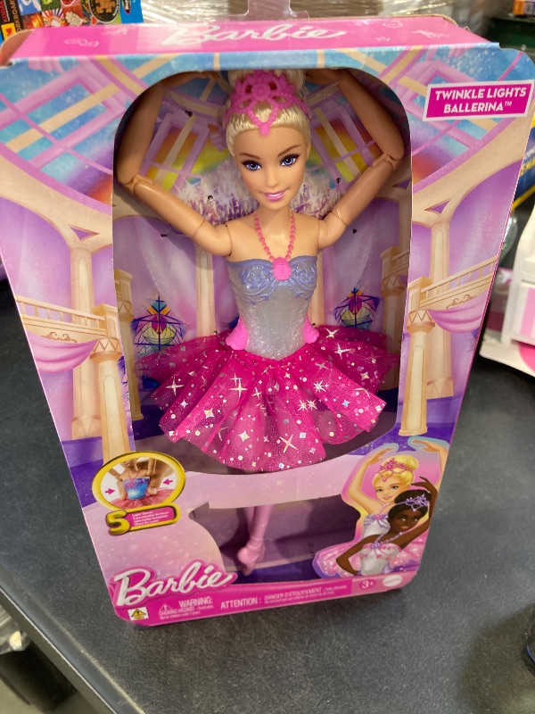 Photo 2 of Barbie® Twinkle Lights Ballerina Doll HLC25