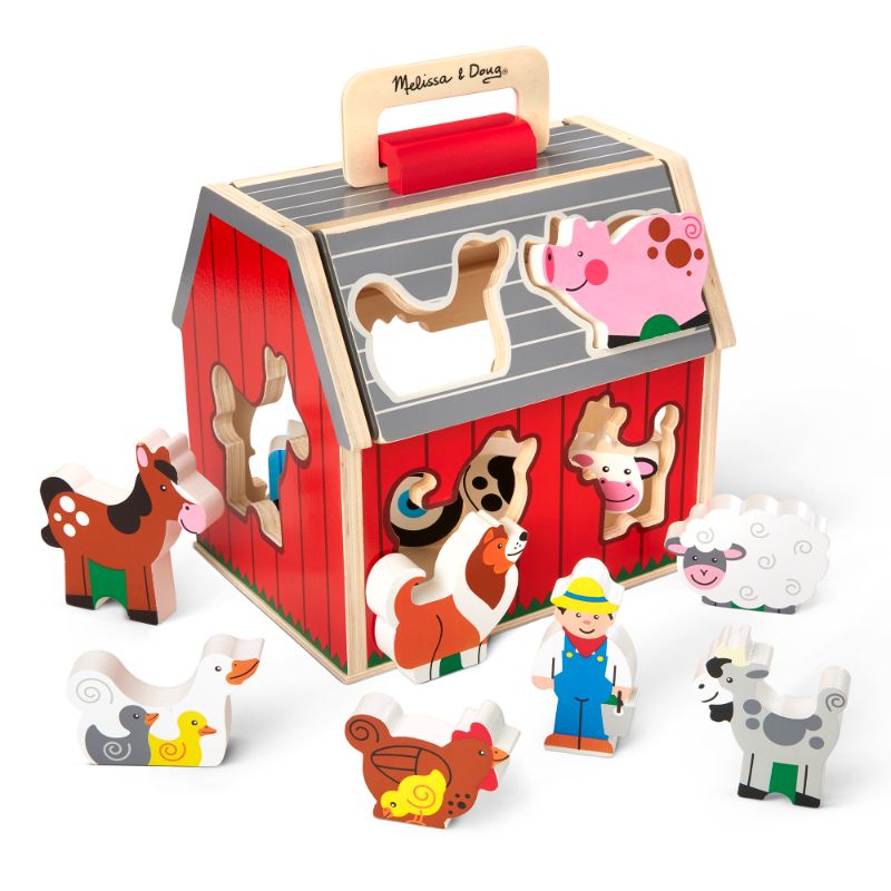 Photo 1 of Melissa & Doug Take-Along Sorting Barn