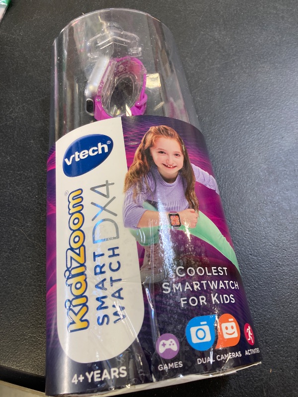 Photo 3 of VTech KidiZoom Smartwatch DX4, Purple