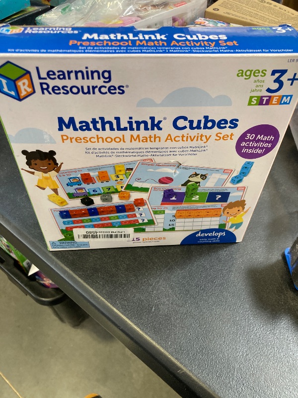 Photo 1 of Learning Resources MathLink Cubes Preschool Math Activity Set
