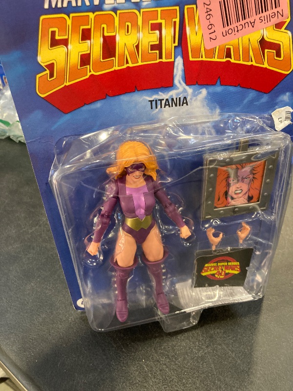 Photo 2 of Marvel Legends Series Titania, Retro Super Heroes Secret Wars Comics Collectible 6 Inch Action Figure with Shield