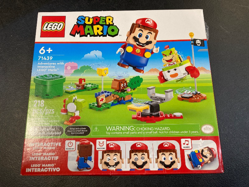 Photo 1 of LEGO Super Mario Adventures with Interactive Mario, Bowser Jr.’s Clown Car Playset Vehicle, Yoshi Toy, Mario Playset