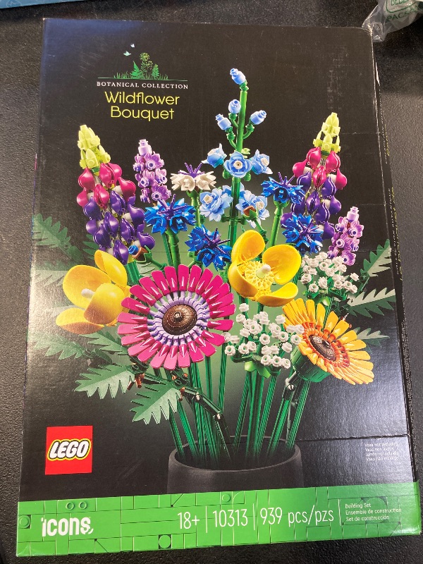 Photo 2 of LEGO Botanicals Artificial Wildflower Bouquet - Fake Indoor Flowers Building Set for Home, Kitchen, Desk Decoration, Adults Ages 18+