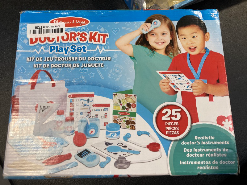 Photo 1 of Melissa & Doug Get Well Doctor’s Kit Play Set – 25 Toy Pieces - Doctor Role Play Set, Doctor Kit For Toddlers And Kids Ages 3+