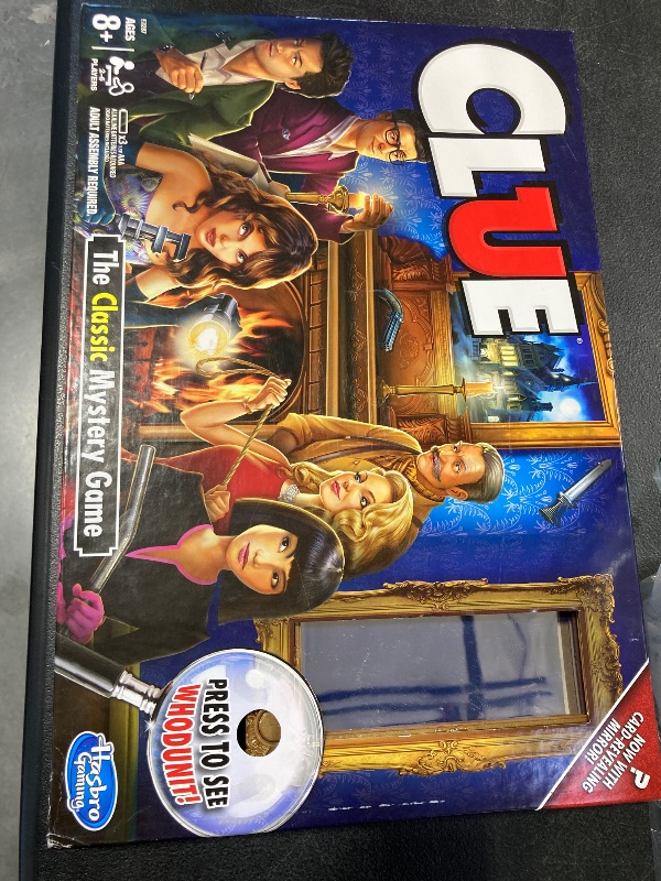 Photo 1 of Hasbro Gaming Clue Game, Mystery Board Game, 2-6 Players, 8+ Years (Amazon Exclusive)