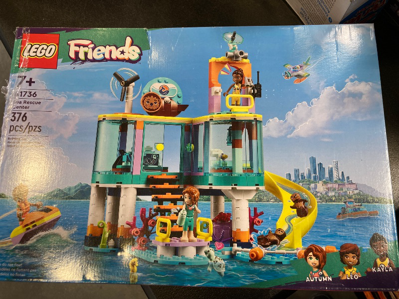 Photo 2 of LEGO Friends Sea Rescue Center 41736 Building Toy for Ages 7+, with 3 Mini-Dolls, 2 Otters, a Seahorse, Turtle and Water Scooter