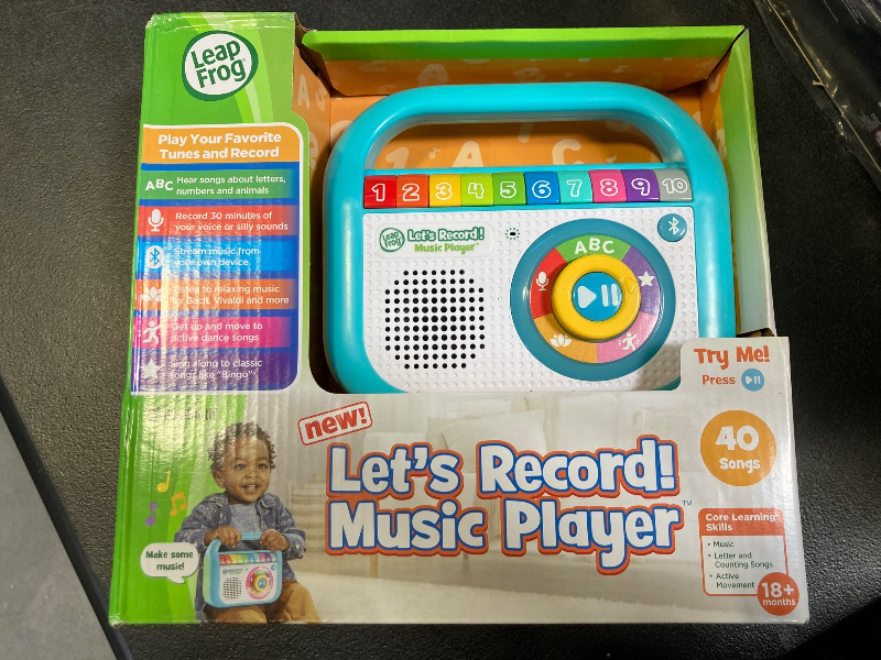 Photo 2 of LeapFrog Let’s Record Music Player, Teal